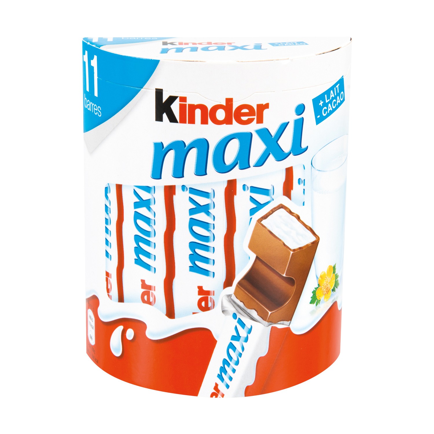 Kinder Max 11 barres de chocolat fourré au lait